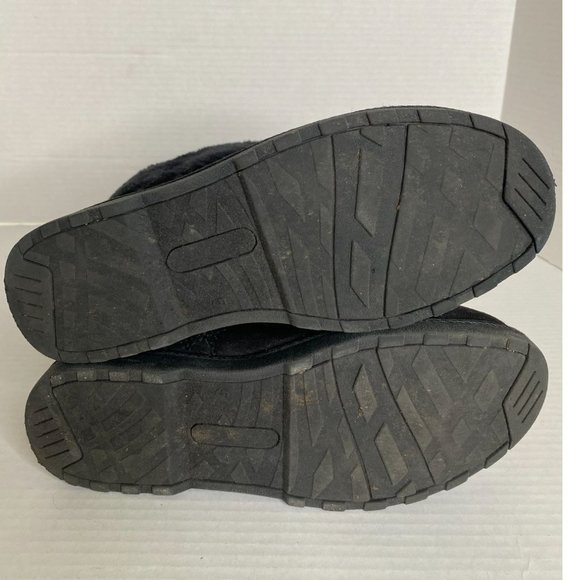 Makalu Womens Suede Boots with Side Zip and Fur Trim Size 5M Outdoor Streetwear - Picture 9 of 9